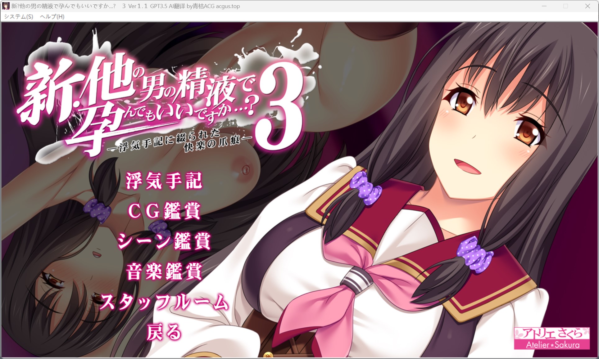 【PC硬盘+KRKR2+全cg存档】新·他の男の精液で孕んでもいいですか…？3 ―浮気手記に綴られた快楽の爪痕―-lovetrain
