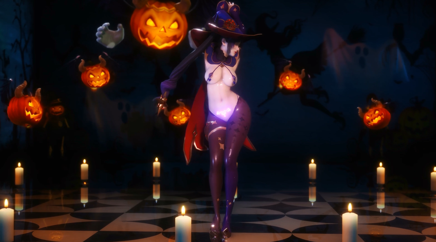 【3D动画无修正】Elarbaby大佬25.11.2 新作Mona halloween - lovetrain-lovetrain