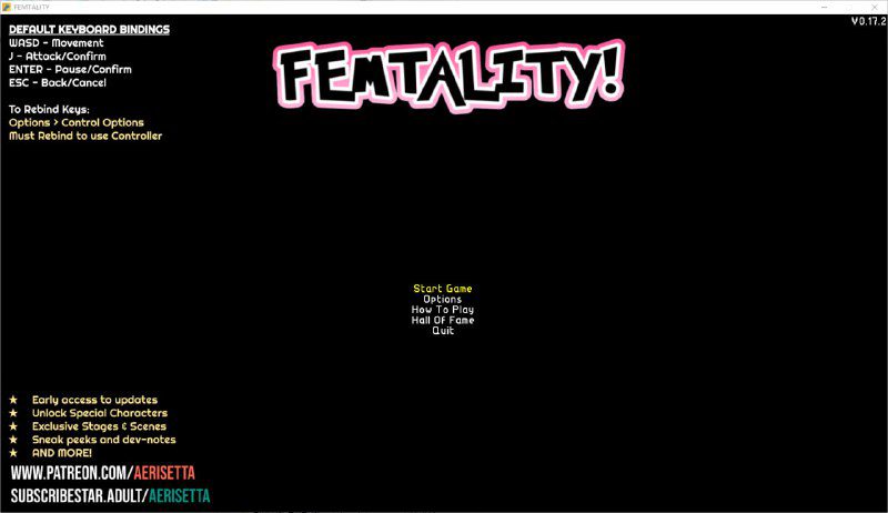 2528[ACT/PC+安卓]肥沃 FEMTALITY 横板动作清关 v0.17.2 步兵版 英文-喵 - lovetrain-lovetrain