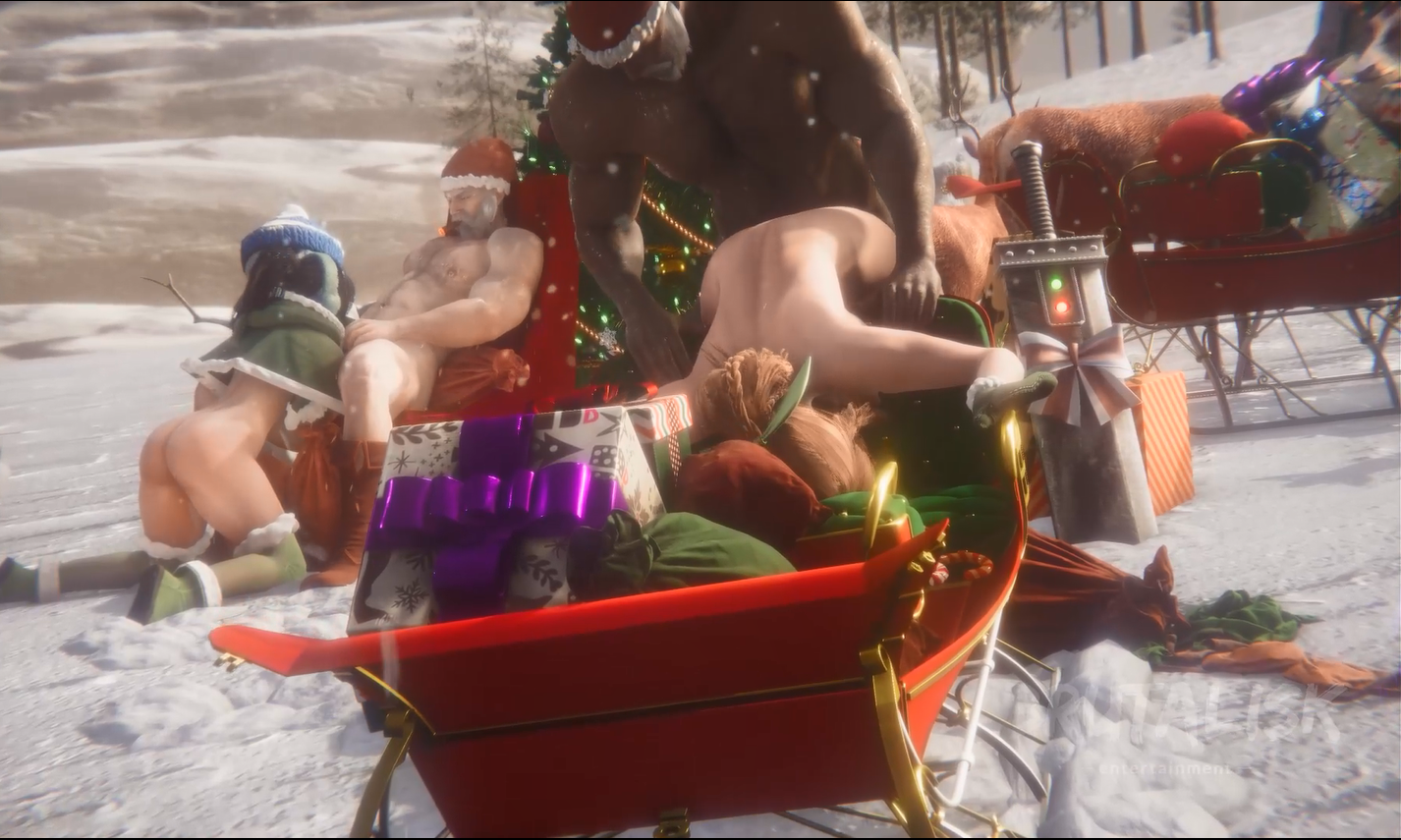 【3D动画无修正】Brutalisk大佬作品： 2 Scenes Christmas wish 合集 - lovetrain-lovetrain